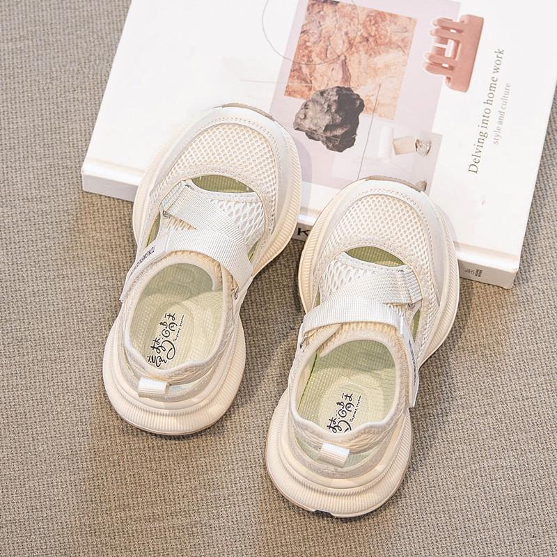 

Мальчиковые спортивные сандалии Лето 2025 Новые детские Baotou Полые пляжные туфли Обувь для девочек Сетчатая обувь для детей среднего и старшего возраста 31