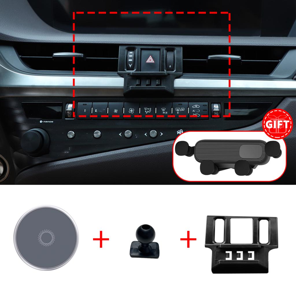 Custom Phone Holder for Lexus ES 200 300H 250 350 2018 2019 2020, Dashboard Screen Base, No Drill for Car