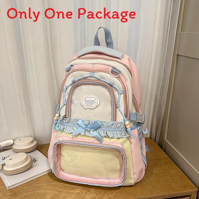 Cute Large Capacity Backpack For School Girls With Nylon Material