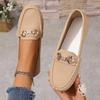 Women's Casual Slip On Mary Jane Shoes Spring Autumn New Fashion Round Toe Solid Soft Sole Flat Loafers Zapatos… More