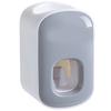 Toothpaste Dispenser Automatic Toothpaste Machine Wall Mount Bathroom Accessories With 2 Toothpaste SqueezersGray