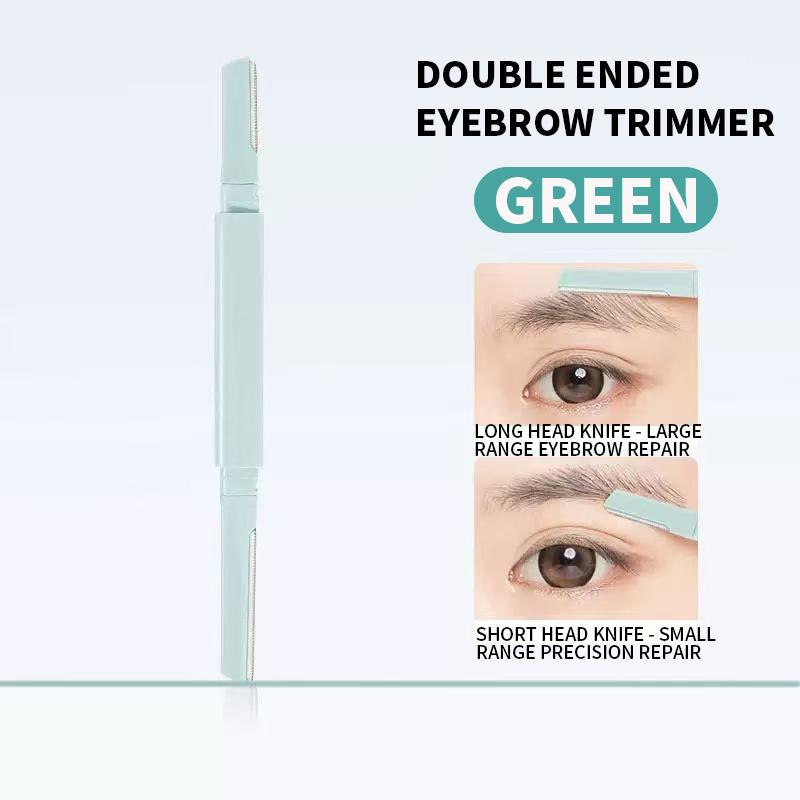 Double Ended Eyebrow Trimmer, Anti Scratch Eyebrow Trimming Tool for Both Men and Women