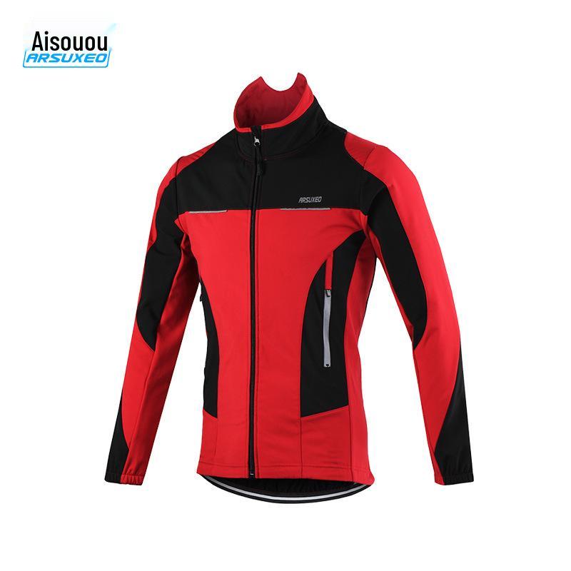 Camouflage Windproof & Rainproof Fleece Cycling Suit for Autumn/Winter