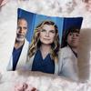 G-Greys Anatomy Cushion Cover Premium Comfort Reversible Pillow Cove -Two In One Design for Any Room & Car Interior