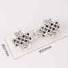 Hollow Metal Clasp for Qipao/Hanfu Collar, Frog Button for Coats & Scarves