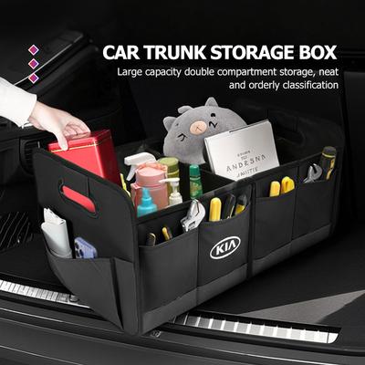 Oxford Cloth Car Trunk Organizer Box Foldable Storage Bag For Rio K5 K2 Sportage Ceed Sorento Picanto Stinger Soul