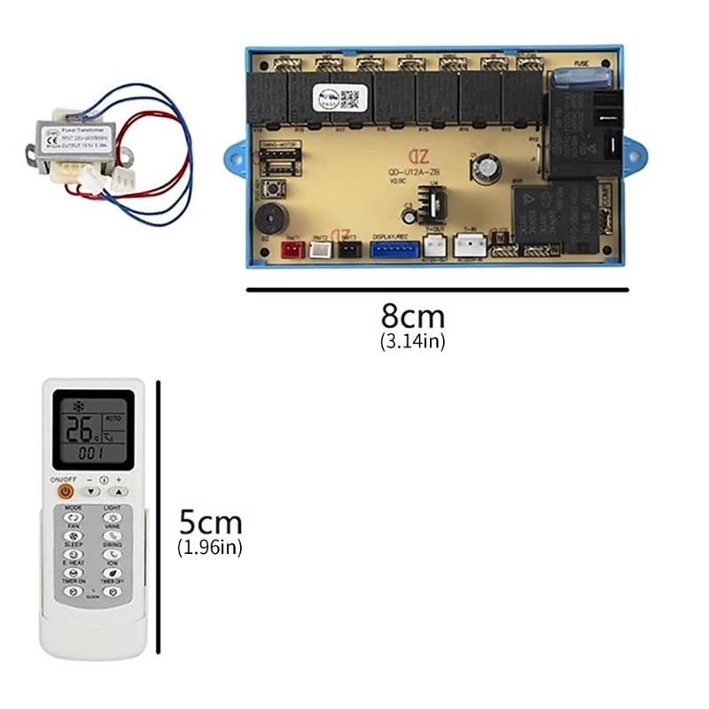 Air Conditioning Remote Control Panel QD-U12A with Accurate Temperature Adjustment Home Conditioning Repair Part