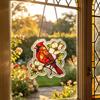 Acrylic Stained Glass Style Dragon Sun Catcher Window Hanging Ornament with Chain for Home Decoration and Gift