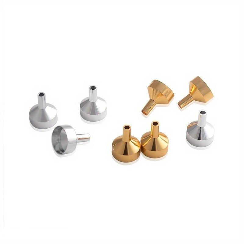 5pc Mini Metal Funnel For Filling Small Bottles Transfer Liquid Refill Perfume Essential Oil Dispensing Tool
