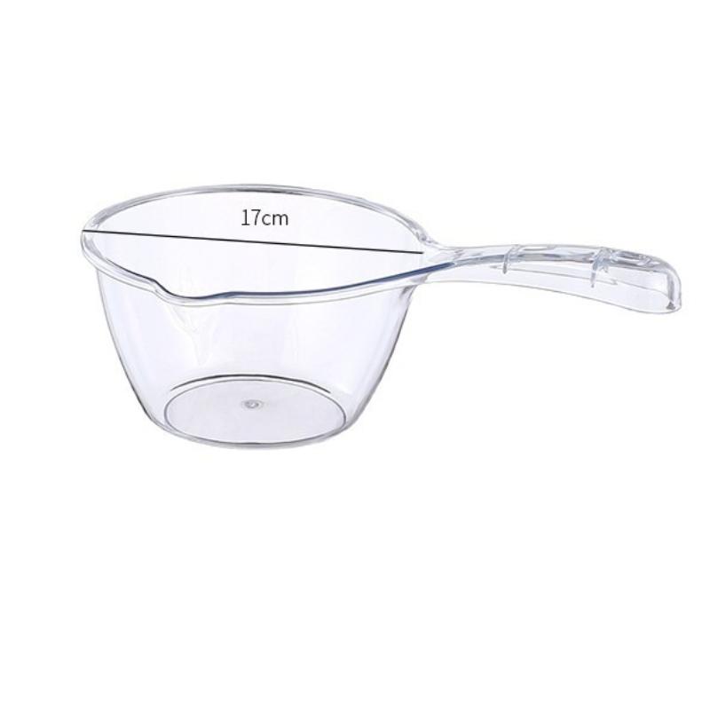 Thickened Plastic Water Spoon, Transparent Water Scoop, Long-handled Water Scoop, Kitchen Water Scoop for Washing Vegetables