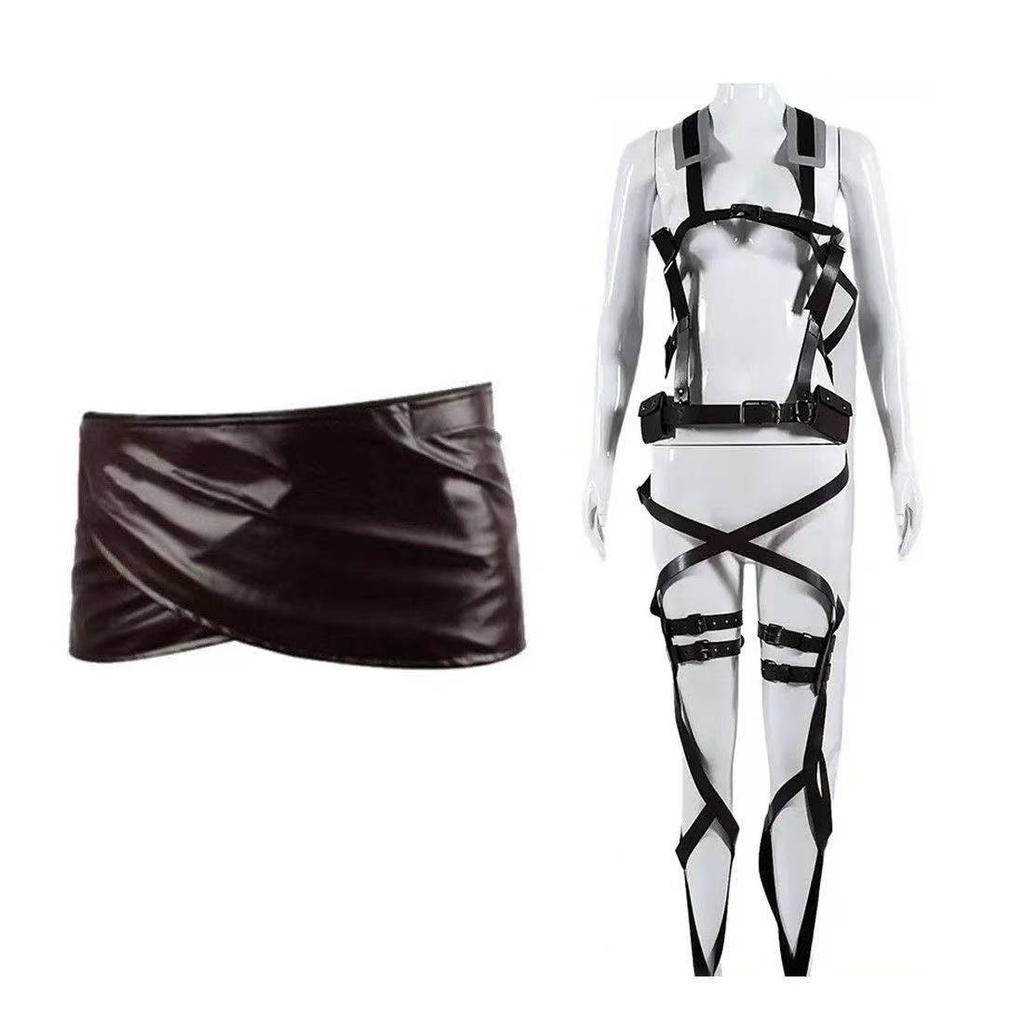 Japanese Attack On Titan Cloak Shingeki No Kyojin Scouting Legion Cosplay Costume Anime Cosplay 3 PCS Full Set