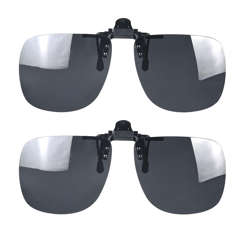 Big Size Square Shape Red Lens Clip On Better Sleep ClipOn Orange Lens Yellow Driving Lenses Black Polarized Sunglasses Clip On
