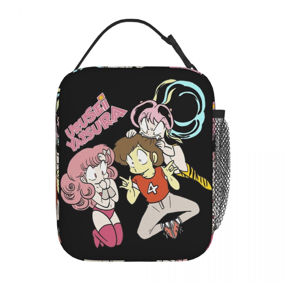 LUM X RAN X ATARU Urusei Yatsura Insulated Lunch Bags Cooler Bag Reusable Anime Large Tote Lunch Box Bento Pouch Beach Travel One Size