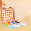 Montessori Activity Wooden Threading Lacing Toy Kids Rope Threading Game  Fine Motor Skills