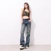 Spring Summer Denim Straight Denim Pants For Women Casual Pants Oversize Denim Trousers