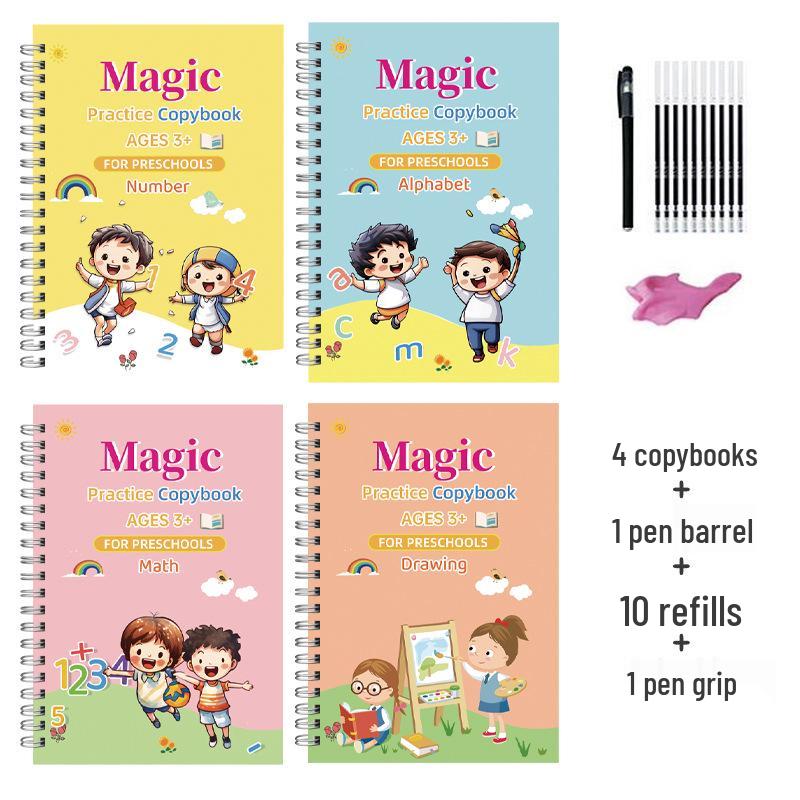 Transition & Fun Calligraphy Book: English Practice & Drawing for Kindergarten to Primary Students