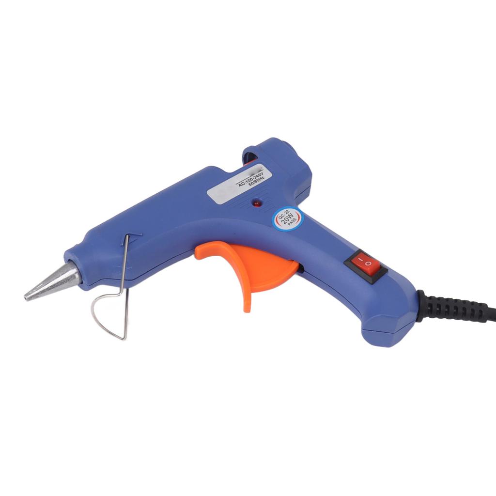 20W Hot Melt Glue Machine Portable Manual Electric Hot Glue Sticks Tool for DIY Art Craft Home