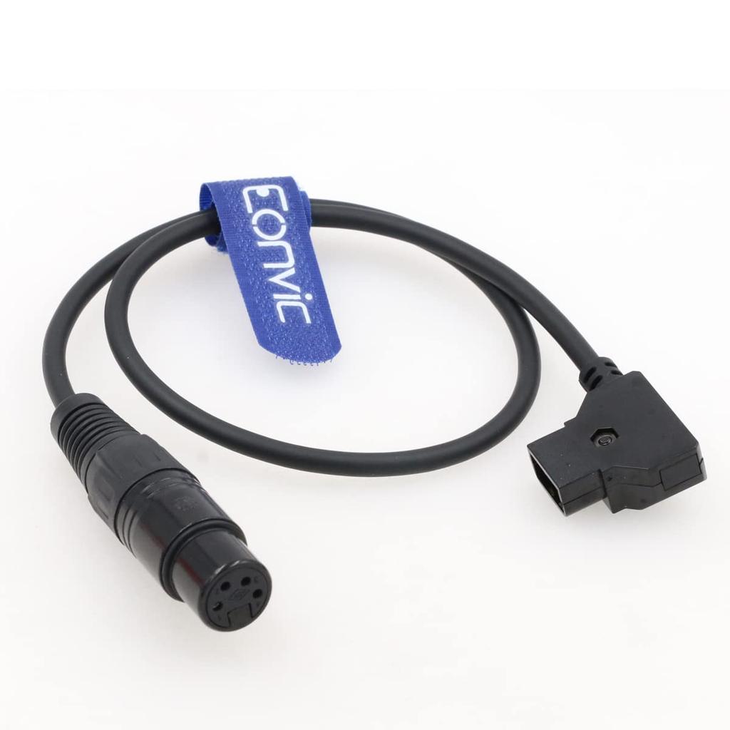 Eonvic D-Tap Male to Female 4-Pin XLR Cable for Power Adapters (Straight)