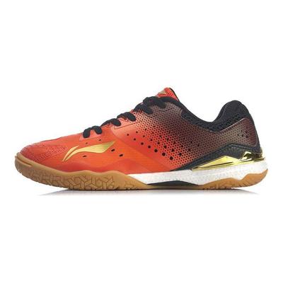 Li Ning Qilin Comfortable Shock Absorbing Non-Slip Wear-Resistant Low-Top Training Shoes Unisex Training Shoes Black Orange APPP001-1