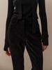 OUEL Boots-Cut Velvet Pants_Black