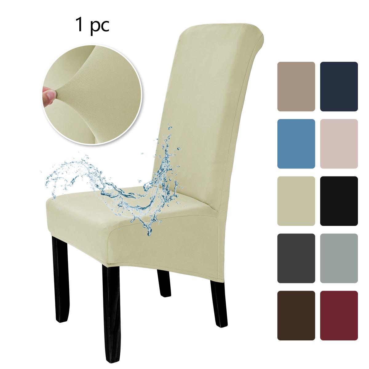 

1 шт. эластичный водонепроницаемый чехол для стула с высокой спинкой, эластичный чехол для обеденного сиденья, подходящий для дома, отеля, вечеринки, банкета, свадьбы XL