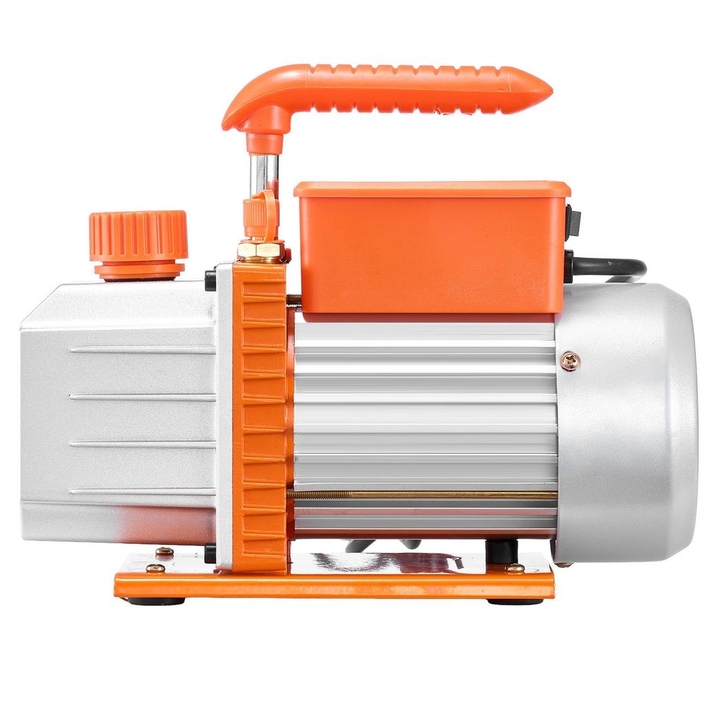 AC Vacuum Pump and Gauge Set, 4.5 CFM 127 L/min, Single Stage Rotary Vane HVAC Vacuum Pump, Manifold Gauge Kit, for R134a R22 R410a R1234YF R32, with