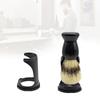 Professional Soft Boar Bristle Wood Beard Brush Hairdresser Shaving Tool Men Mustache Comb Kit Shaving Stand Holder Set