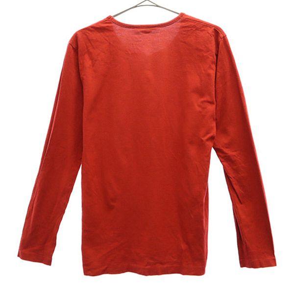 PINK HOUSE One point logo Long sleeve T-shirt L Red Ron T Women Used