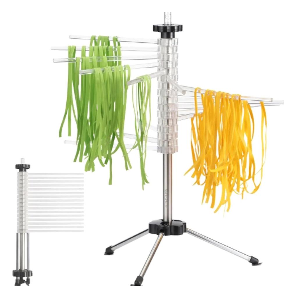 Hand-Rotating Domestic Noodle Rack Italian Noodle Rack Foldable Noodle Rack for Refreshing and Cooling Noodle Rack