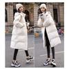 Korean-style Loose-fit Winter Down Cotton Coat for Women, Mid-length Thickened Hooded Jacket