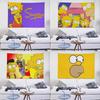 Lustige SSimpson Wandteppich Wandbehang Wandteppich Kunstdeko Decke Vorhang zum Aufhängen zu Hause Schlafzimmer Wohnzimmer Dekoration