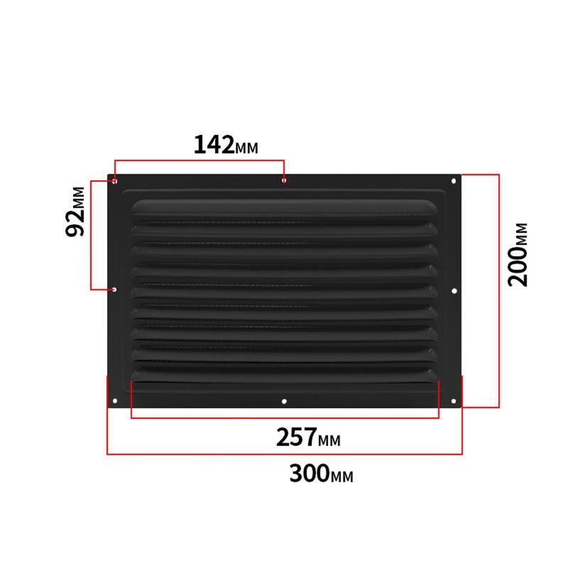 Copertura Griglia Sfiato Aria 100-400 cm Coperture Griglia Sfiato in Alluminio Griglia Quadrata Uscita Aria Muro Esterno Griglia di Ventilazione Cucina Bagno