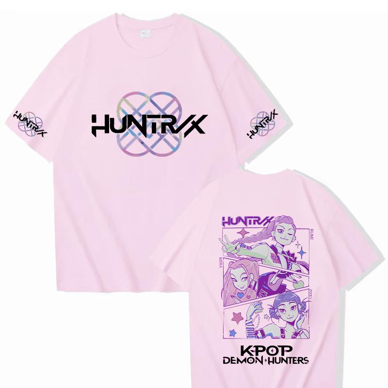 13 Colors Anime KPop Demon Hunters T-shirt Harajuku Women Men Casual T Shirt Fans Gift Tees Tops Fashion KPop Demon Hunters Short Sleeve