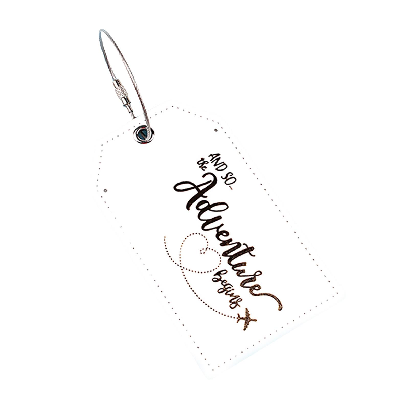 

Багажная бирка со стальными петлями Багажная бирка для чемодана из искусственной кожи Багажная бирка для чемодана для путешествий Посадочная дорожная бирка