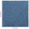 Carpet Tiles 20 pcs Blue 50 x 50 cm 100percent  Polypropylene