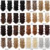 Set Completo 8 Pezzi 17 Clip Estensioni Capelli Sintetici Ondulati 20 Pollici Set Capelli Clip-on Opachi Multicolore