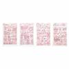 Heart Decoration Sticker Pink Flash Point Sticker Decorative Sticker Diary Stickers Anime Stickers