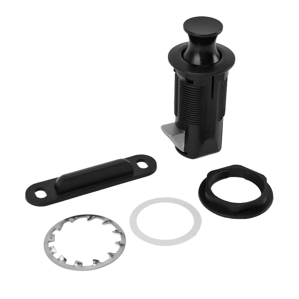 Cabinet Lock Zinc Alloy ABS Secure Round Embedded Push to Open Lock for File Drawer Cupboard Mailbox RV Furniture