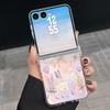 Modern Love Hearts Print Case For Samsung Galaxy Z Flip 8 7 FE 6 5 Z Flip8 Flip7 Flip6 Magnetic Clear Hard PC Folding Phone Cover