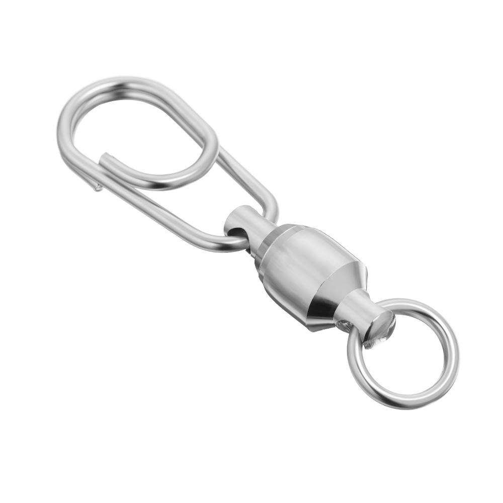 Fishing Accessories Lure Connecting Ring Oval Split Rings Bearing Swivel Snap Rolling Jig Connector