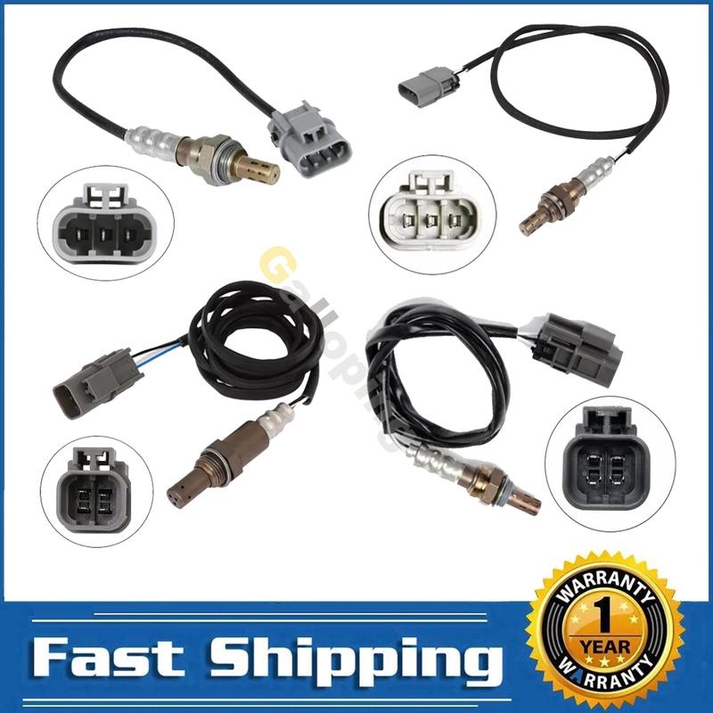 

4pcs O2 Oxygen Sensor 1 2 Bank 1 2 for 2000 2001 2002 2003 Nissan Frontier Xterra 3.3L V6 Upstream Downstream Front Rear 4 Wires