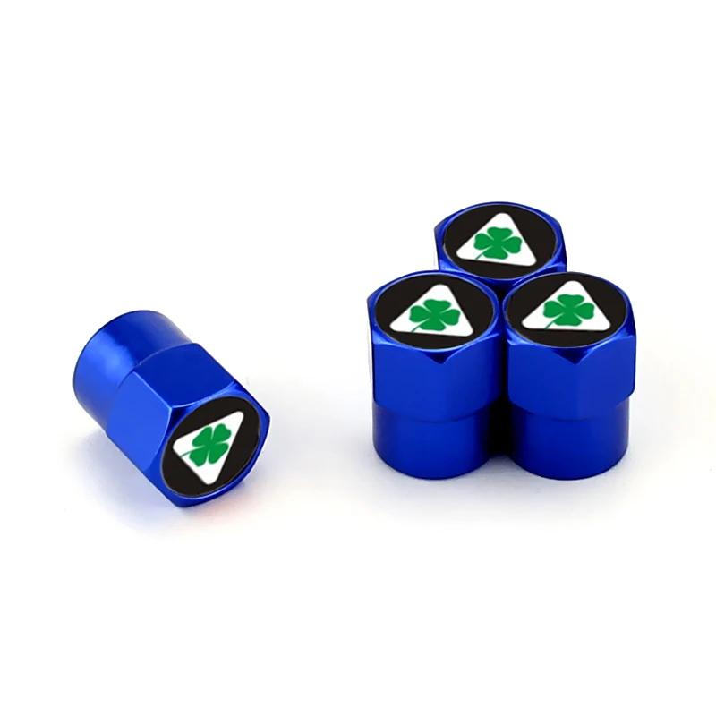 TWXBP1 Clover Wheel Tire Valve Caps For Alfa Romeo Brera Giulia Giulietta MITO Sportiva STELVIO 147 156 159