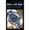 POEDAGAR Top Luxury Man Wristwatch Date Waterproof Luminous Chronograph Watch for Men Stainless Steel Quartz Watches Reloj