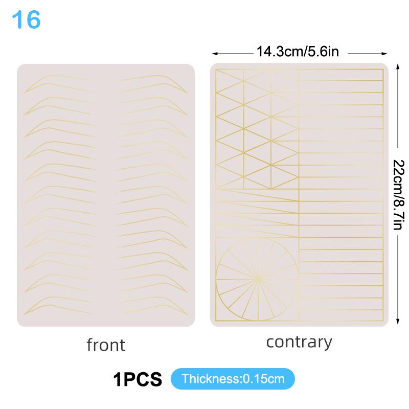 1 Pcs Silicone Blank Eyebrow Brow Tattoo Permanent Makeup Supplies Microblading Practice Skin Tattoo Beginner Exercise Tool