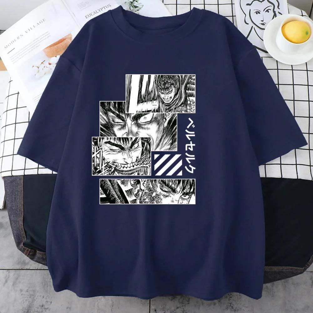 Anime Graphic Printed T-Shirt Men's Outdoor Street Cool Round Neck Short Sleeve Shirt Anime Harajuku T-Shirt Summer Sport Shirt