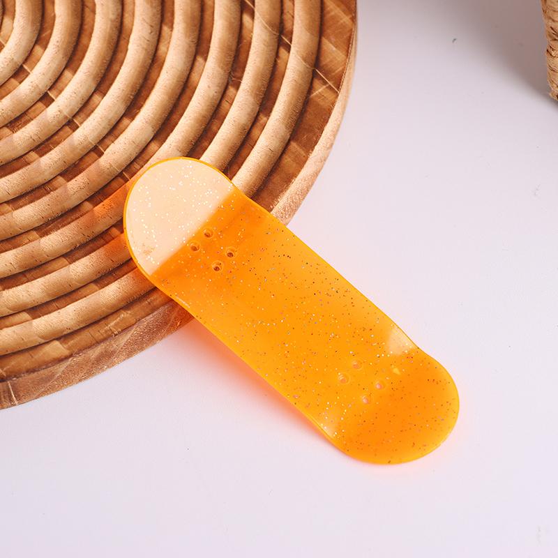 Mini Glow In Dark Finger Skateboard Luminous Fingerboard Deck Toy Kids Stress Relief Toys For Adult Children Gifts