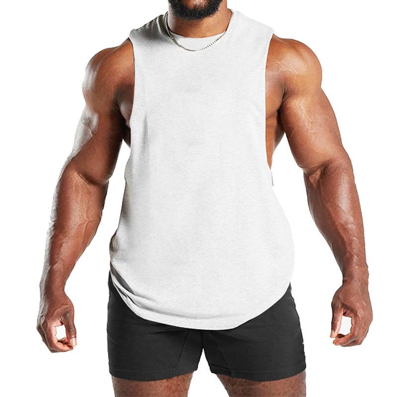 Summer Men's Gym Tank Top Fitness Training Clothing Quick-drying Loose Bodybuilding Sleeveless Shirt Men Fashion Basketball Vest