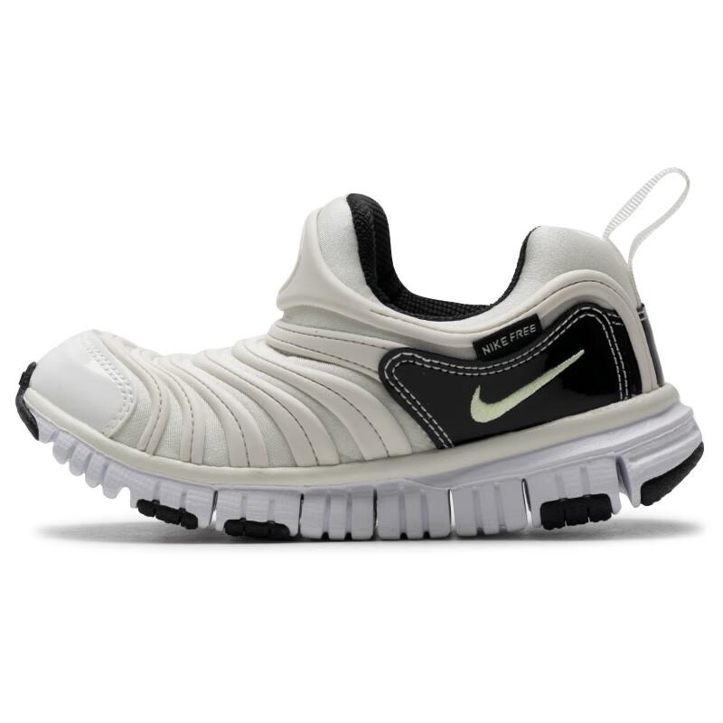

New Nike Dynamo Free Anti-Slip Wear-Resistant Low-Top Kids Lifestyle Shoes White Black Children Aged 3-7 Years Old 343738-104 35