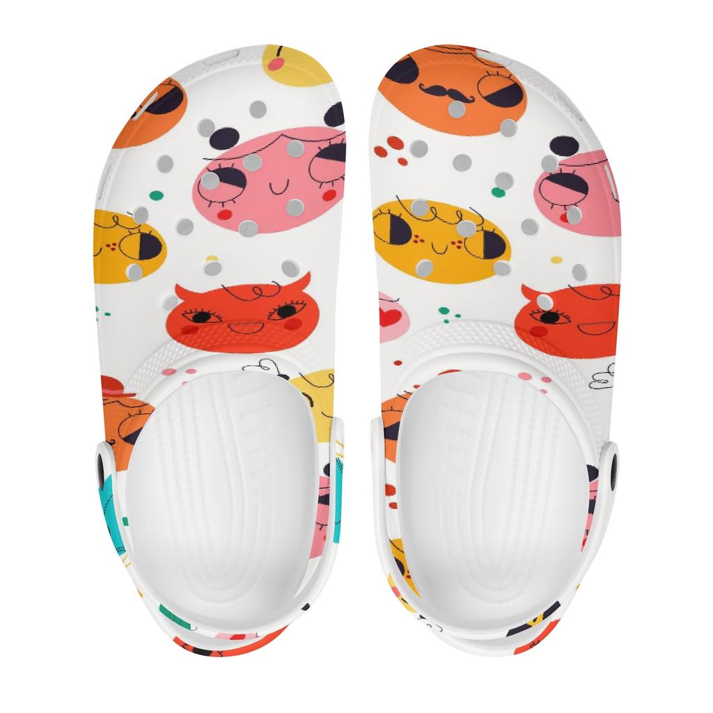 Pattern Printed EVA Clogs Sandals Women Men Lightweight Soft Slip On Casual Slippers Soft Sole Summer Shoes Daily Comfort Wear