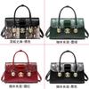 Crocodile Pattern Middle-Aged Bag Light Luxury Leather Women'S Bag Crossbody Handbag Snake Pattern Element